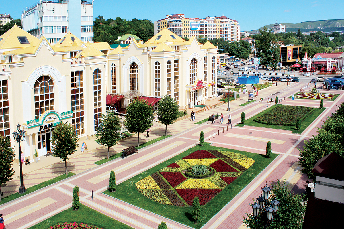 Курортный бульвар в городе Кисловодске